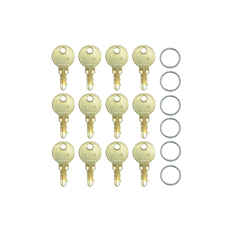 12PCS E114 Key for Toilet Paper Dispensers,E114 Paper Towel Key