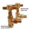 Westminster Traditional Manual Cross-Head Radiator and Towel Rail Valves (Un-Lacquered