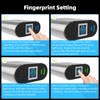 KENRONE Fingerprint Padlock, Biometric Smart Lock, Silver, Waterproof Locker Lock