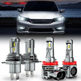 CHUSYYRAY For Toyota Highlander 2008-10 Combo LED faros de luz de niebla de alto haz bajo