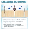 Yuentoen Countersink Drill Bit Set, Countersink 82°, HSS Countersink and