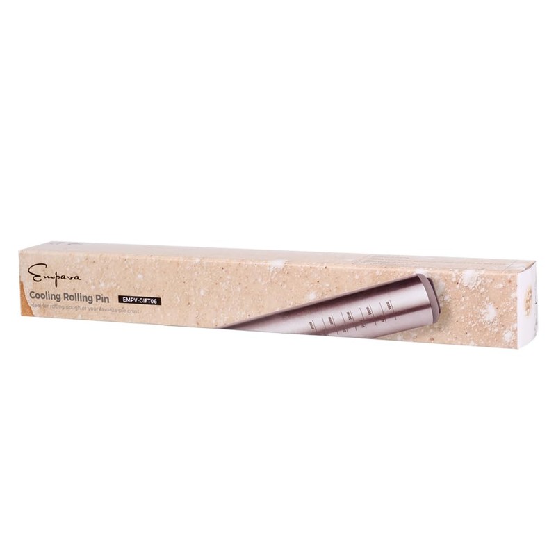 Empava Premium 15.75” Rolling Pin - Professional Smooth Self-Cooled Rolling