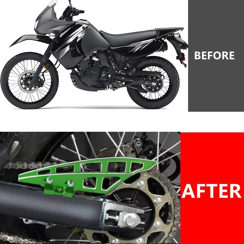 KLR650 Rear Chain Guard Cover Protector Compatible with KLR650 2008-2018,