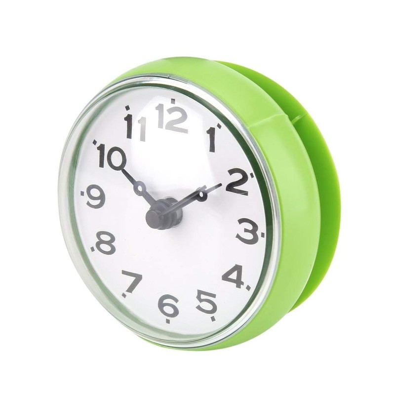 Yosoo Waterproof Shower Clock with Suction Cup Round Face Arabic