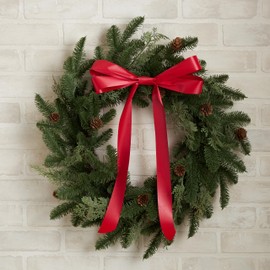 Berwick FL9 252 1-7/16" Wide Flora Satin Ribbon for Flowers, 100 Yards, Hot Red, 1 Spool