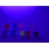Unbranded Tiny Iridescent GITD Resin Duck Figure 2cm Set of