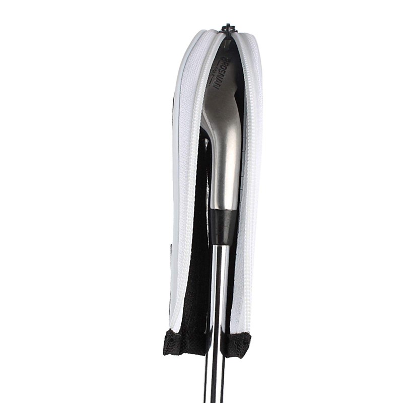 Andux Number Print Golf Iron Club Head Covers Long Neck
