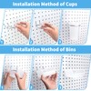 Pegboard Bins PegBoard Cups with Hooks & Loops 12 Pack