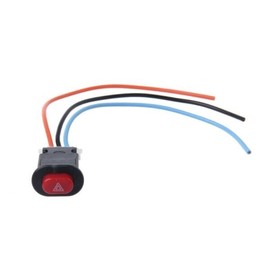 50LC 오토바이 위험 조명 스위치 이중 경고 점멸 비상 신호 (3 와이어 잠금 포함) 50LC Motorcycle Hazard Light Switch Dual Warning Blinker Emergency Signal (Includes 3 Wire Lock)