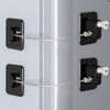 Black Refrigerator Lock for Children, Mini Fridge Locks for Kids,