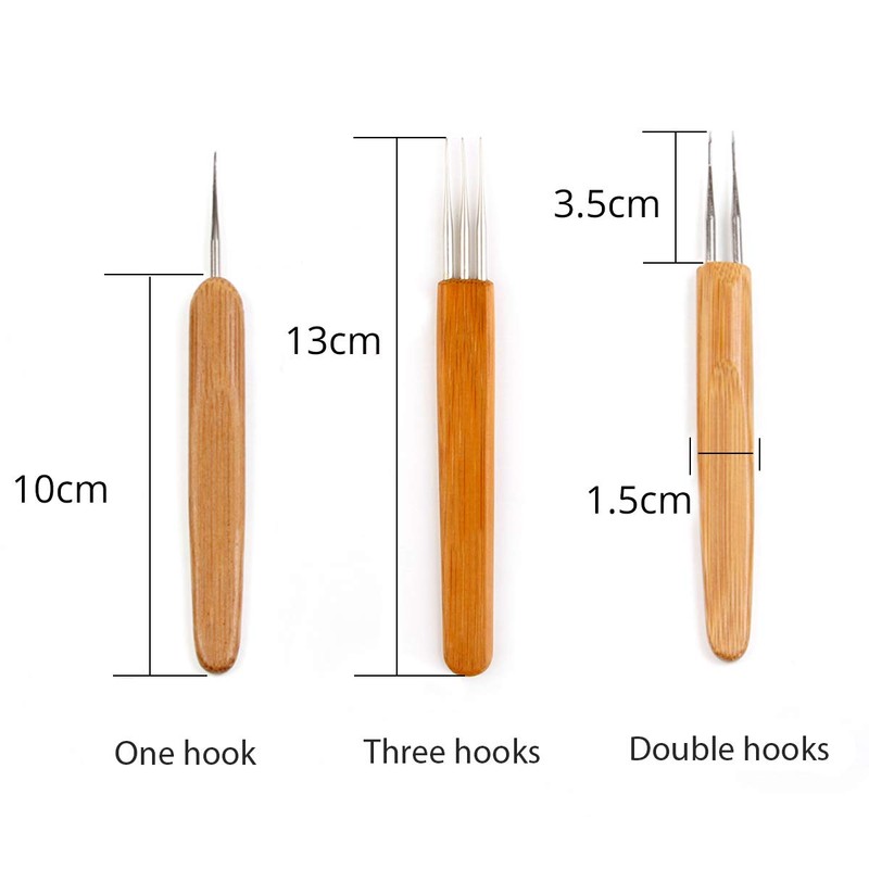 Dreadlocks Crochet Hooks for Hair 0.5mm (1 Hook, 2 Hooks,