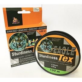 Quality fluorocarbon fishing line, length 100 m monofile line, load capacity: 0.15 mm, 4.7 kg