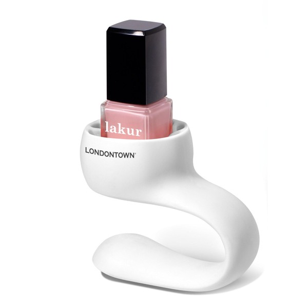 LONDONTOWN Portable Nail Polish Bottle Holder Soft Adjustable Wearable Anti-Spill