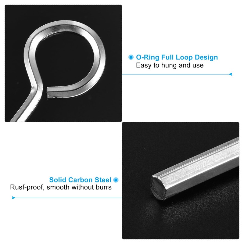 PATIKIL 1/8" Standard Hex Dogging Key, 6 Pack Solid Steel