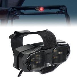 KEMIMOTO UTV Dome Light Vehicle Cab LED Light, Red White Bright Waterproof Solid Golf Cart Roll Cage Light SXS Light Bar, Compatible with RV Truck Tractor Polaris RZR Ranger Can Am Maverick Defender