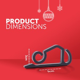 Kraft & Co 50 Gutter Hooks – Hanging Gutter Clips for Gutter Lights, Gutter Hooks for Outdoor Lights, Gutter Clips for Outdoor Lights, Strong Plastic Mini Fairy Light Hooks for Decorations (Black)