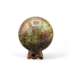 jewels LARGE Crystal Sphere Dragon Blood Sphere Dragon Bloodstone Sphere Green & Red crystal sphere Ball Healing Gemstone