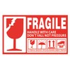 Creve Cell FRAGILE Flagile Sticker Labels Small 9x5cm Waterproof Glossy