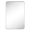 GRACTO 24x36'' Brushed Nickel Metal Framed Bathroom Mirror for Wall