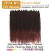 Curly Senegalese Twist Crochet Hair Pre-looped 7Packs Small Twist Crochet