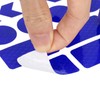 X AUTOHAUX 24pcs Blue Reflective Stickers Tape Waterproof Decals for