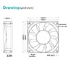 Wathai 140mm x 38mm Case Fan 12V Exhaust Fan Dual