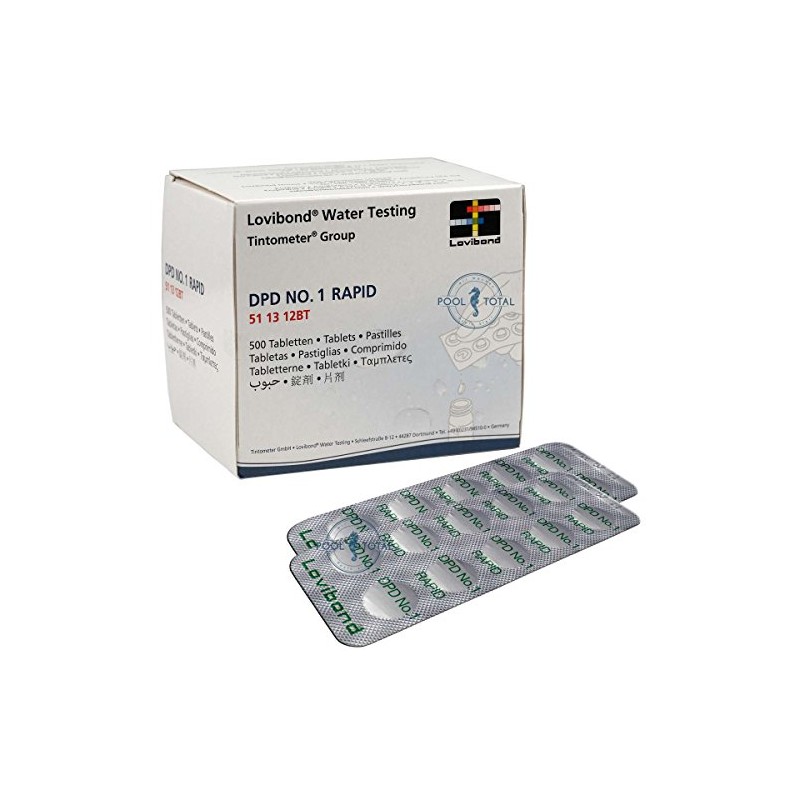 Lovibond DPD 1 Rapid 500 Tablets (50 Strips) by Pool