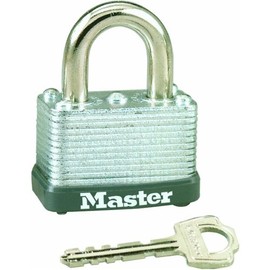 Master Lock 22T Keyed Alike Warded Padlock, 1-1/2 -Inch, 2-Pack, Steel