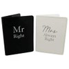 Amore Set 2 Passport Holders - Mr Right & Mrs
