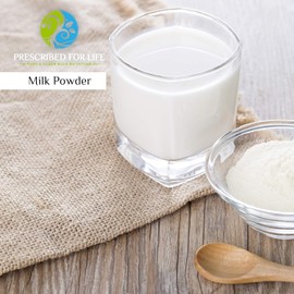 Prescribed For Life Organic Dry Milk Powder, USDA Grade A Whole Milk rBST & rBGH Free, Non GMO, Kosher, Shelf Stable Whole Milk Powder (2kg / 4.4lb)