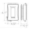 TayMac White 1-Gang Weatherproof In-Use Expandable Electrical Outlet