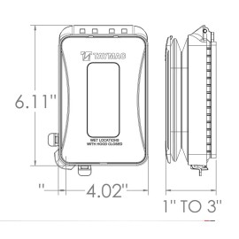 TayMac White  1-Gang Weatherproof In-Use Expandable Electrical Outlet