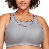 Glamorise - Brasier Deportivo sin Rebote para Mujer #1066, Gris