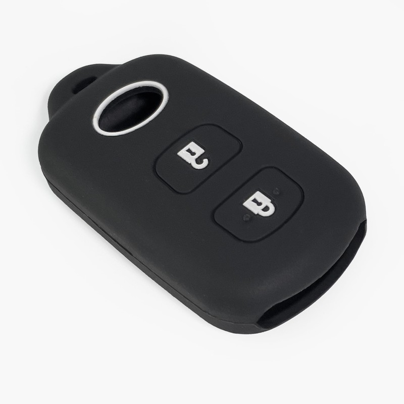 2-pcs Click&Fit Silicone Key Fob Covers for 1998-2008 Toyota Camry