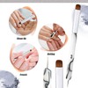 French Manicure Brush -2 Way Nail Art Brush with Dotting