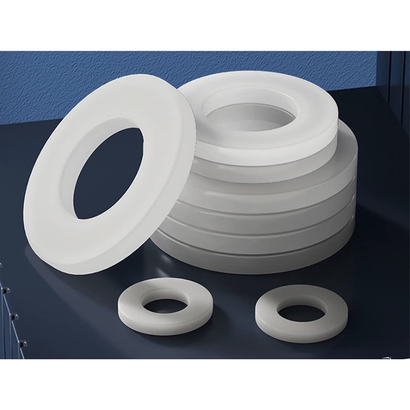 CONPHERON White Plastic Washers Nylon Flat Washers Rubber Insulating Spacers