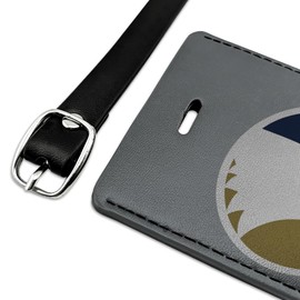 Graphics & More Georgia Southern Primary Logo Rectangle Leather Luggage Card Suitcase Carry-On ID Tag