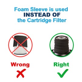 HQRP 4-pack Small Foam Filter Sleeve Compatible with Shop-Vac 9052600, 90526 Type CC Replacement