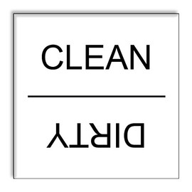 Dishwasher Magnet Clean Dirty Sign, Strong Clean and Dirty Magnet for Dishwasher (White Design)