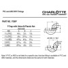 Charlotte Pipe 03682 2 P-Trap w/Union - Hub x Hub