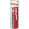 Wilson Badminton-Ball, Championship Shuttlecocks, 6-er Dose, 79 Grains, Weiß, Kunststoff/Naturkork,