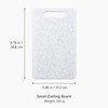 2PCS 15cmx25cm Small Chopping Board,Plastic Chopping Board(White)