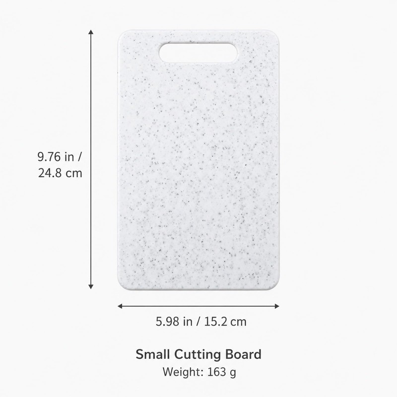 2PCS 15cmx25cm Small Chopping Board,Plastic Chopping Board(White)