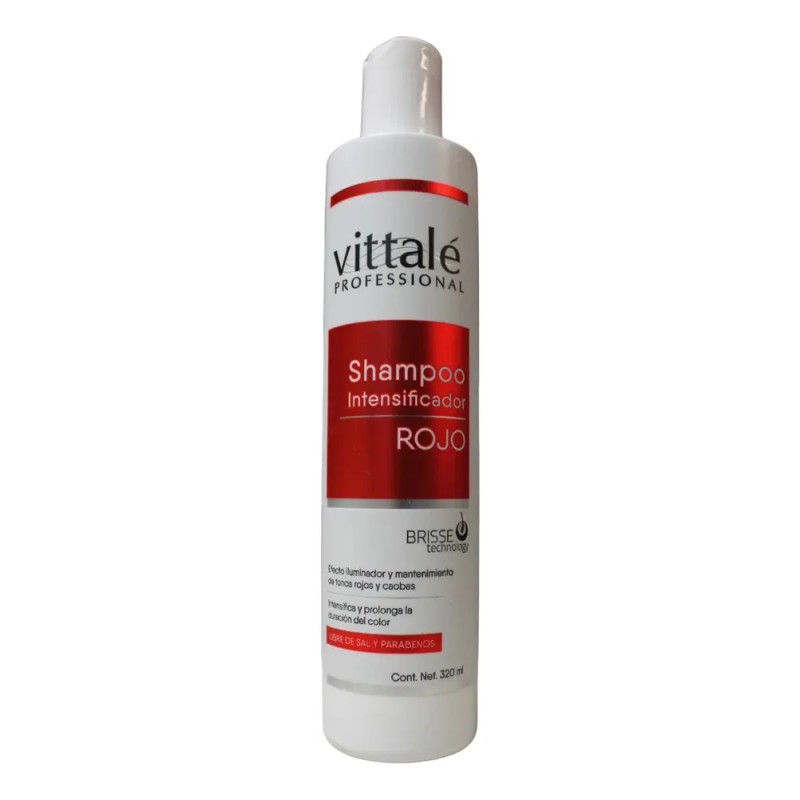 Shampoo Intensficiador De Cabello Rojo Vittale 300ml