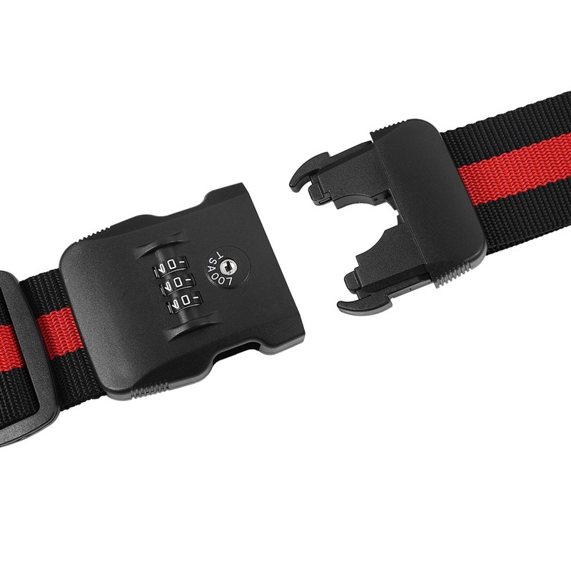 Luggage Strap Cross Straps Travel Suitcase Belt TSA Combination Lock
