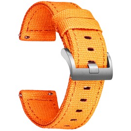 hemsut h Canvas Quick Release Watch Strap 18 mm 20 mm 22 mm 24 mm Replacement Watch Straps for Men Women