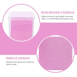 Toallitas Limpiadoras Profesionales para Extensiones de Pestañas Color Rosa, 4 Cajas 200 Piezas, Limpieza y Portátiles para Salón de Belleza
