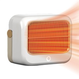 Ceramic Space Heater - Fast Heating Desk Adjustable Small Heater,2 Heating Modes Quiet Operating Heater with Carrying Handle for Study Room, Children's Room