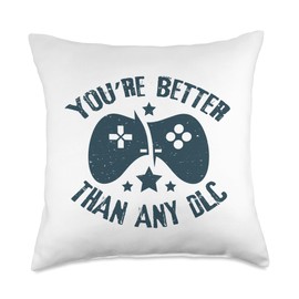 Funny Gamer Love Message for Angry Girlfriend Throw Pillow