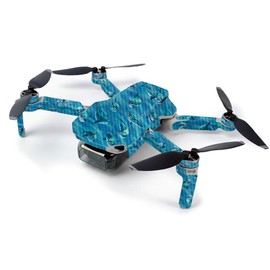 MightySkins Carbon Fiber Skin For DJI Mavic Mini Portable Drone Quadcopter Carbon Fiber Skin - Dolphin Gang | Protective, Durable Textured Carbon Fiber Finish | Easy To Apply, Remove | Made in the USA